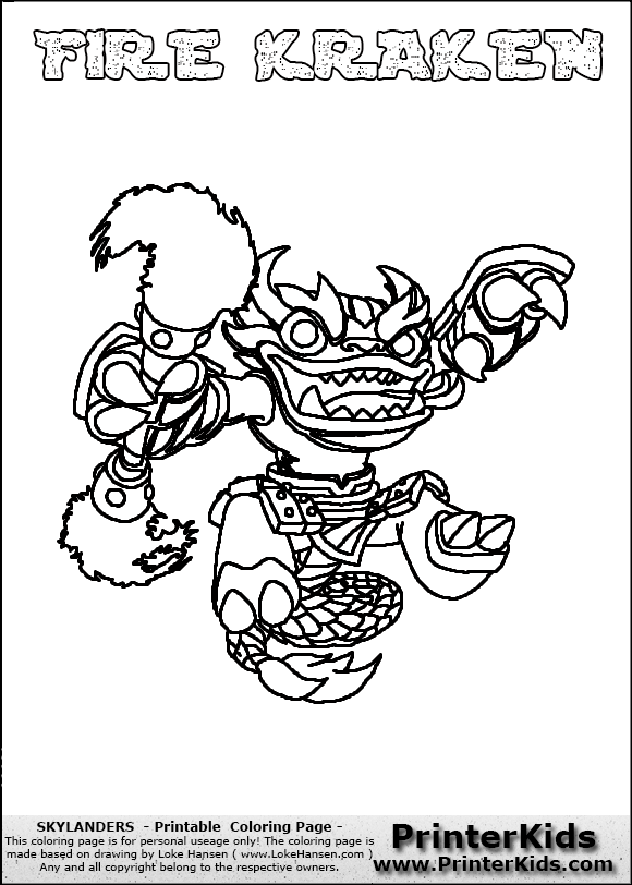kraken coloring pages to print - photo #29
